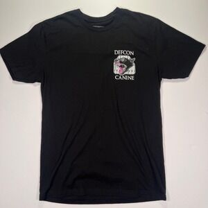 Defcon Canine Star Wars Stormtrooper Graphic T-Shirt Mens Large Black USA Made